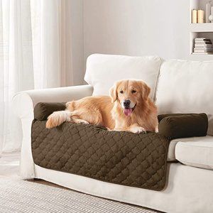Reversible Waterproof Quilted Pet Bed Cover
